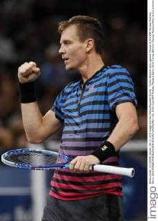 Tomas Berdych wins against Tsonga at the BNP Paribas Masters Bercy 2015 