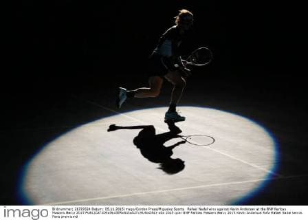 Rafael Nadal wins against Kevin Anderson at the BNP Paribas Masters Bercy 2015 