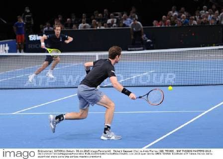 Richard Gasquet (fra) vs Andy Murray (GB) TENNIS : BNP PARIBAS MASTERS 2015 - 06 11 2015 TennisMagazine Panoramic 