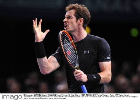 Andy Murray (GBR) TENNIS : BNP Paribas Masters - Paris - ATP Tennis Herren - 06 11 2015 Tennismagazine Panoramic 