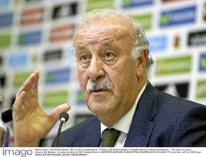 Fußball, ESP Nationalteam, Pressekonferenz Vicente del Bosque The Spain s coach, Vicente del Bosque, at press conference PK Pressekonferenz xBEATRIZxGUZMANx  Transmision ref