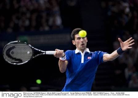 Novak Djokovic (srb) TENNIS : BNP PARIBAS Masters - Paris - 06 11 2015 JBAutissier Panoramic 