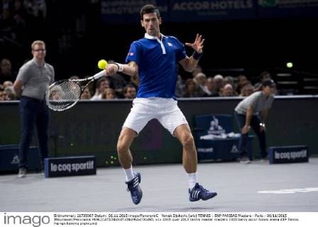 Novak Djokovic (srb) TENNIS : BNP PARIBAS Masters - Paris - 06 11 2015 JBAutissier Panoramic 