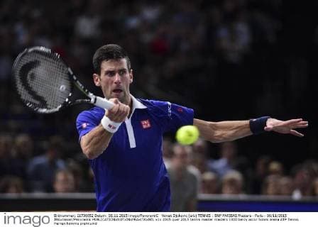 Novak Djokovic (srb) TENNIS : BNP PARIBAS Masters - Paris - 06 11 2015 JBAutissier Panoramic 
