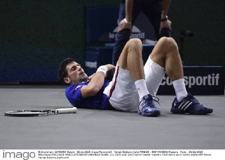 Novak Djokovic (srb) TENNIS : BNP PARIBAS Masters - Paris - 06 11 2015 JBAutissier Panoramic 