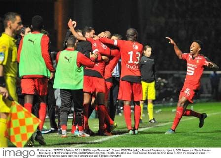 Steven MOREIRA (srfc) - Fussball Frankreich, Ligue 1, SCO Angers vs. Stade Rennes - 06 11 2015 FEP Panoramic 