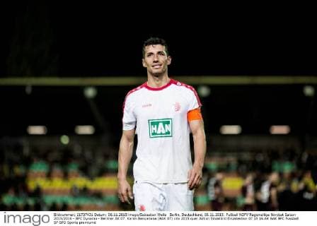 Berlin, Deutschland, 06.11.2015: Fußball NOFV Regionalliga Nordost Saison 2015 2016 - BFC Dynamo - Berliner AK 07. Karim Benyamina (BAK 07)