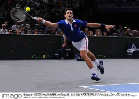 Novak Djokovic (SRB) TENNIS : BNP Paribas Masters - Paris - ATP Tennis Herren - 06 11 2015 Tennismagazine Panoramic 