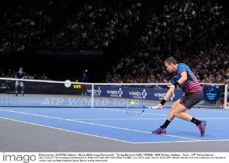 Tomas Berdych (CZE) TENNIS : BNP Paribas Masters - Paris - ATP Tennis Herren - 06 11 2015 Tennismagazine Panoramic 