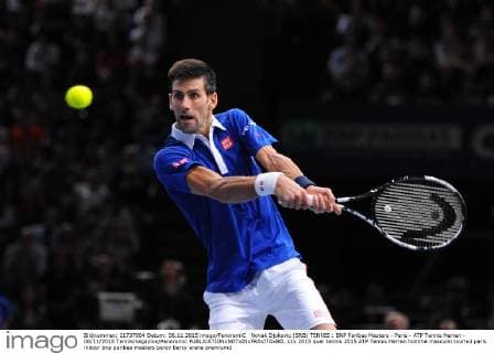 Novak Djokovic (SRB) TENNIS : BNP Paribas Masters - Paris - ATP Tennis Herren - 06 11 2015 Tennismagazine Panoramic 
