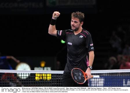 Stan Wawrinka (SUI) TENNIS : BNP Paribas Masters - Paris - ATP Tennis Herren - 06 11 2015 Tennismagazine Panoramic 