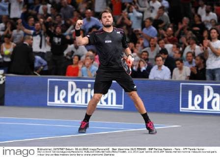 Stan Wawrinka (SUI) TENNIS : BNP Paribas Masters - Paris - ATP Tennis Herren - 06 11 2015 Tennismagazine Panoramic 