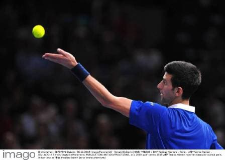 Novak Djokovic (SRB) TENNIS : BNP Paribas Masters - Paris - ATP Tennis Herren - 06 11 2015 Tennismagazine Panoramic 
