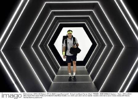 Einlauf von David Ferrer (Esp) TENNIS : BNP PARIBAS Masters - Paris - 07 11 2015 JBAutissier Panoramic 