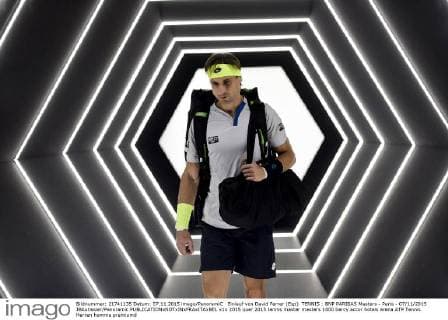 Einlauf von David Ferrer (Esp) TENNIS : BNP PARIBAS Masters - Paris - 07 11 2015 JBAutissier Panoramic 