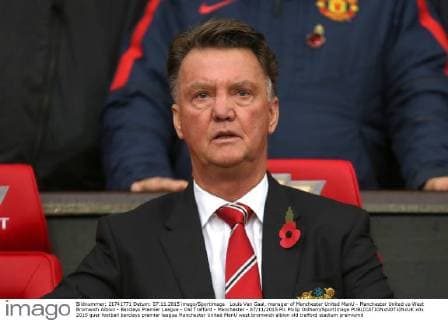 Louis Van Gaal, manager of Manchester United ManU - Manchester United vs West Bromwich Albion - Barclays Premier League - Old Trafford - Manchester - 07 11 2015 Pic Philip Oldham SportImage EDITORIAL USE ONLY. No use with unauthorised audio, video, data, fixture lists, club league logos or live services. Online in-match use limited to 120 images, no video emulation. No use in betting, games or single club league player publications.