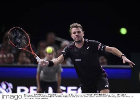 Stan Wawrinka (sui) TENNIS : BNP PARIBAS Masters - Paris - 07 11 2015 JBAutissier Panoramic 