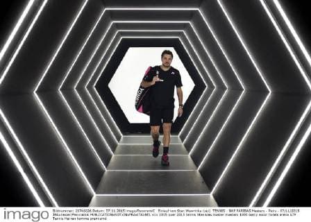 Einlauf von Stan Wawrinka (sui) TENNIS : BNP PARIBAS Masters - Paris - 07 11 2015 JBAutissier Panoramic 