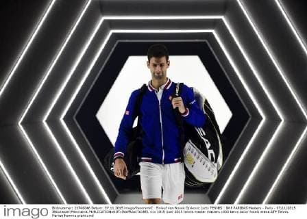 Einlauf von Novak Djokovic (srb) TENNIS : BNP PARIBAS Masters - Paris - 07 11 2015 JBAutissier Panoramic 