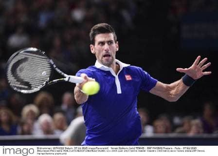 Novak Djokovic (srb) TENNIS : BNP PARIBAS Masters - Paris - 07 11 2015 JBAutissier Panoramic 