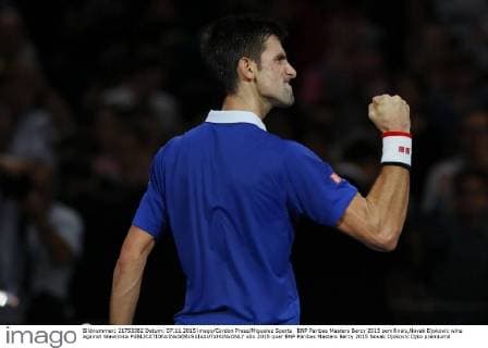 BNP Paribas Masters Bercy 2015 semifinals,Novak Djokovic wins against Wawrinka 