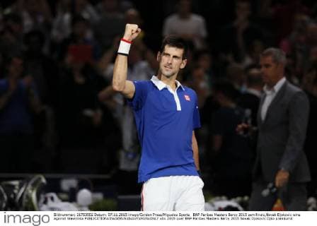 BNP Paribas Masters Bercy 2015 semifinals,Novak Djokovic wins against Wawrinka 