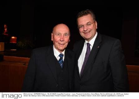 xsyx, Fussball Archivfoto, Horst Eckel, Reinhard Grindel