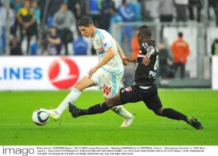 Abdelaziz BARRADA (om) FOOTBALL, France : Oplympique Marseille vs. OGC Nice - Ligue 1 - 08 11 2015 FEP Panoramic 