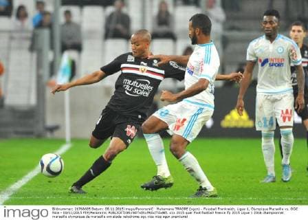 Mahamane TRAORE (ogcn) - Fussball Frankreich, Ligue 1, Olympique Marseille vs. OGC Nice - 08 11 2015 FEP Panoramic 