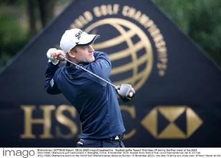 Scottish golfer Russell Knox tees off during the final round of the 2015 WGC-HSBC Champions golf tournament in Shanghai, China, 8 November 2015. Russell Knox fired a final round four-under-par 68 to win the WGC-HSBC Champions event on his World Golf Championships debut on Sunday (8 November 2015), the Scot finishing two shots clear of Kevin Kisner at the Sheshan International Golf Club. The only player not to complete his third round in fading light on Saturday, Knox returned to the course early on Sunday and birdied the par-five 18th to join American Kisner at the top of the leaderboard after 54 holes. The 30-year-old then used some supreme wedge play to offset two bogeys with six birdies on his way to a 20-under 268 total to become the first Scot to win a WGC event and also the first debutant to claim victory since Jeff Maggert in 1999. Knox springs Shanghai surprise for maiden WGC win  pbu358008_94