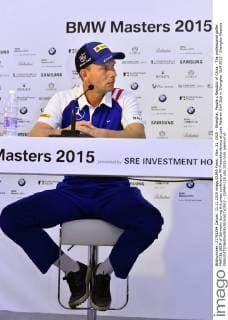 Nov. 11, 2015 - Shanghai, People s Republic of China - The professional golfer MARCEL SIEM of Germany during the press conference PK Pressekonferenz at Lake Malaren Golf Club in Shanghai. Golf 2015 - Shanghai Masters  - ZUMAm119