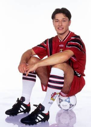 Nico Kovac im Trikot von Bayer Leverkusen fotografiert am 02.02.1996 in Leverkusen Fußball 1 Bundesliga Bayer Leverkusen