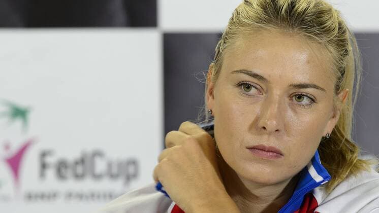 Maria Sharapova of Russia attends a news conference prior to the final match of the world group Fed Cup Czech Republic vs. Russia, in Prague, Czech Republic, November 11, 2015. The Czech Republic-Russia Fed Cup match will be played on November 14th and 15th in Prague, Czech Republic. (CTKxPhoto MichalxKamaryt) CTKPhotoP201511110435301  kmt 1