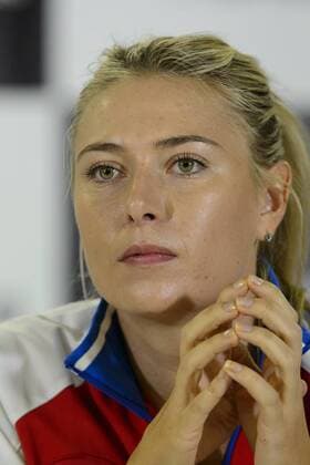Maria Sharapova of Russia attends a news conference prior to the final match of the world group Fed Cup Czech Republic vs. Russia, in Prague, Czech Republic, November 11, 2015. The Czech Republic-Russia Fed Cup match will be played on November 14th and 15th in Prague, Czech Republic. (CTKxPhoto MichalxKamaryt) CTKPhotoP201511110446801  kmt 7