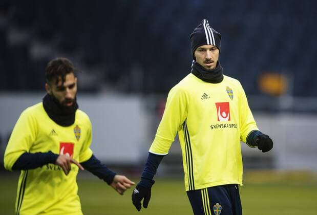 151111 Zlatan Ibrahimovic - Fussball, Training Nationalteam Schweden in Stockholm.  JOELxMARKLUND BB151111JM006