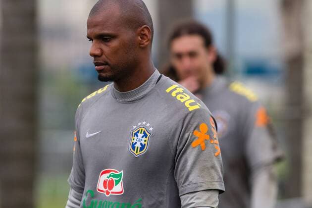Training Selection Home Brazilian Sao Paulo, Brazil - 10 11 2015: TRAINING OF BRAZILIAN SELECAO HOME - Jefferson during training of the Brazilian Selecting ? Main held at CT Joaquim Grava Corinthians. (Photo: Fe Reis FotoArena)  FexReis