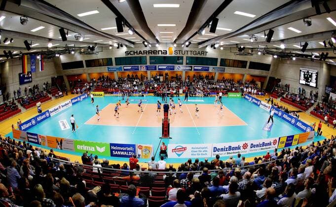 Stuttgart , CEV DenizBank Volleyball Campions League , MTV Allianz Stuttgart vs. Dinamo Kasan ; Übersicht