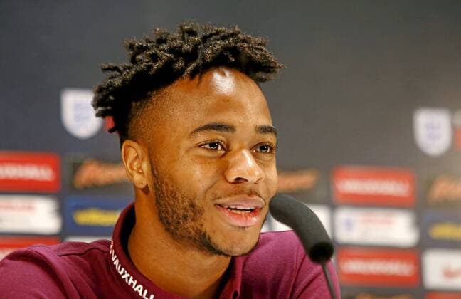 Fußball, Nationalteam England PK, England s press conference PK Pressekonferenz before their friendly match against Spain. In this picture, Raheen Sterling. xMANUELxLORENZOx 