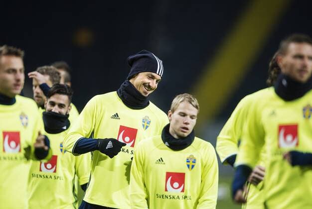 Fußball, Nationalteam Schweden Training und PK Zlatan Ibrahimovic ler - Stockholm, Training Nationalteam Schweden.  Copyright: JOELxMARKLUND BB151112JM016