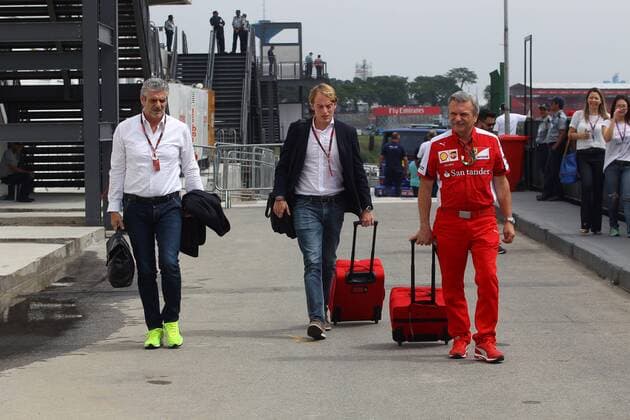 Brazilian Grand Prix, Sao Paulo 12 - 15 November 2015 12.11.2015 - (L) Maurizio Arrivabene (ITA) Ferrari Team Principal 