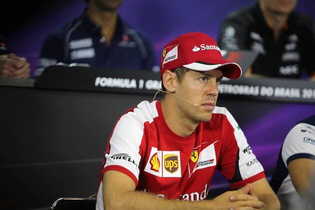 Brazilian Grand Prix, Sao Paulo 12 - 15 November 2015 12.11.2015 - press conference PK Pressekonferenz Sebastian Vettel (GER) Scuderia Ferrari SF15-T 