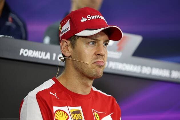 Brazilian Grand Prix, Sao Paulo 12 - 15 November 2015 12.11.2015 - press conference PK Pressekonferenz Sebastian Vettel (GER) Scuderia Ferrari SF15-T 