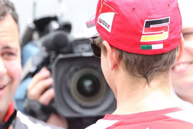 Brazil Grand Prix Formula 1 in 2015 SAO PAULO, Brazil - 11 12 2015: GRAND PRIZE OF BRAZIL FORMULA 1 2015 - Sebastian Vettel for Brazil Grand Prix Formula 1 in 2015, held at the Interlagos Circuit. (Photo: Beto Issa FotoArena)  BetoxIssa