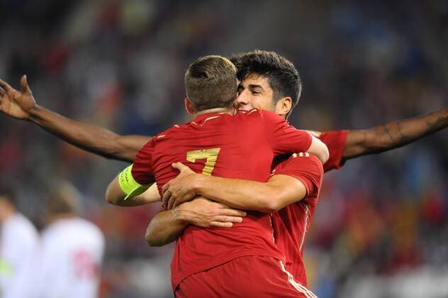 Almeria, SPAIN - November 12:Gerard Deulofeu during the match between Spain against Georgia in Juegos del Mediterraneo stadium. (Photo: Jose Breton) 