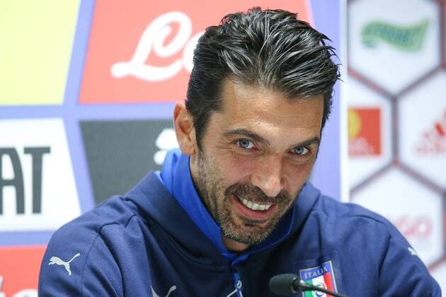 - BRUSSELS, BELGIUM: Italy s goalkeeper Gianluigi Buffon pictured during a press conference PK Pressekonferenz of the Italian soccer team, in Brussels, Thursday 12 November 2015. Red Devils Belgian national team Nationalteam is playing a friendly games against Italy tomorrow in preparation of Euro2016. BRUNOxFAHY  x04738776x