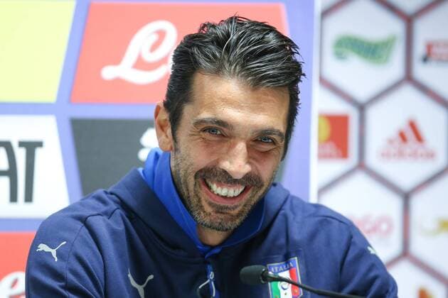 - BRUSSELS, BELGIUM: Italy s goalkeeper Gianluigi Buffon pictured during a press conference PK Pressekonferenz of the Italian soccer team, in Brussels, Thursday 12 November 2015. Red Devils Belgian national team Nationalteam is playing a friendly games against Italy tomorrow in preparation of Euro2016. BRUNOxFAHY  x04738780x