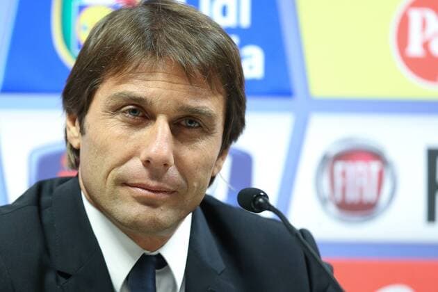 - BRUSSELS, BELGIUM: Italy s head coach Antonio Conte pictured during a press conference PK Pressekonferenz of the Italian soccer team, in Brussels, Thursday 12 November 2015. Red Devils Belgian national team Nationalteam is playing a friendly games against Italy tomorrow in preparation of Euro2016. BRUNOxFAHY  x04738782x