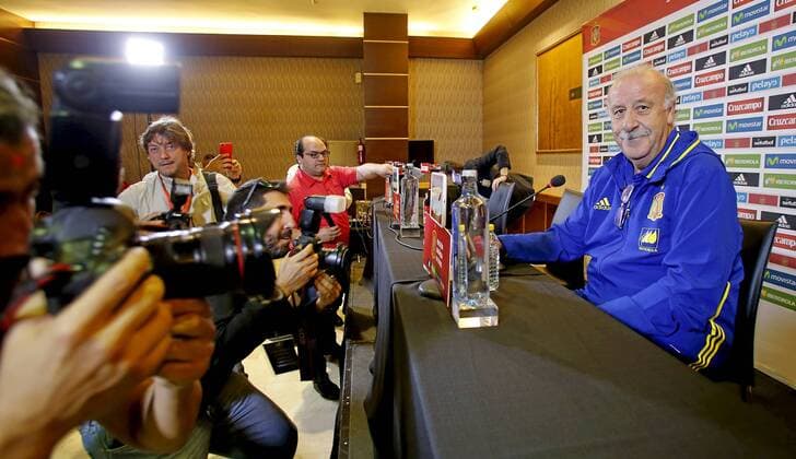 Del Bosque at press conference PK Pressekonferenz xPABLOGARCIAx 