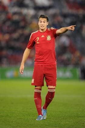 Almeria, SPAIN - November 12: Javier Manquillo during the match between Spain against Georgia in Juegos del Mediterraneo stadium. (Photo: Jose Breton) 