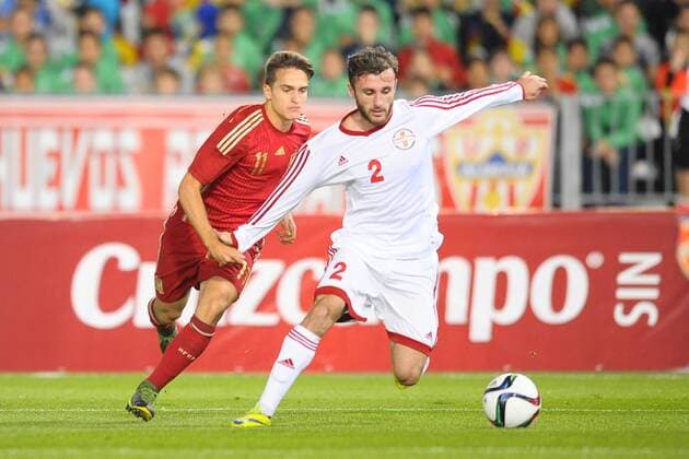Almeria, SPAIN - November 12: Denis Suarez (Villarreal)during the match between Spain against Georgia in Juegos del Mediterraneo stadium. (Photo: Jose Breton) 